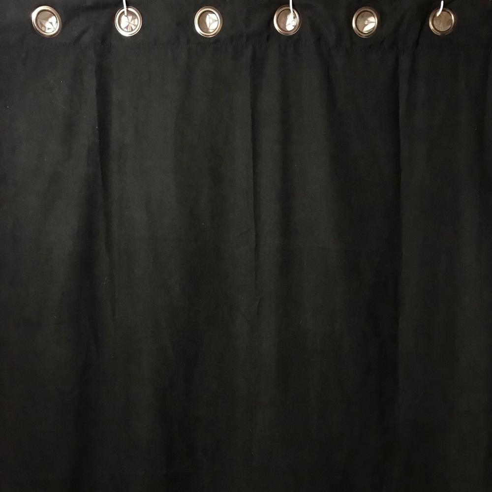 FAUX SUEDE DRAPE PANELS - 2 pc.